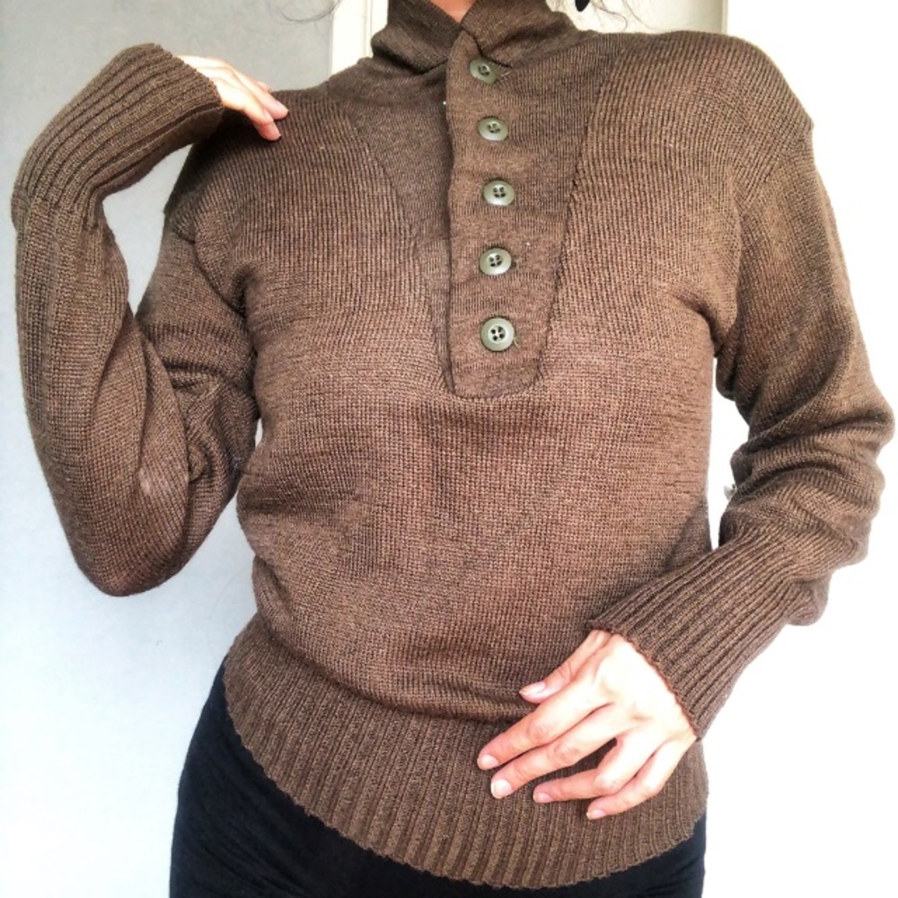 Vtg Authentic army sweater